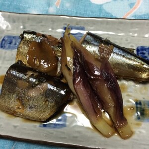 黄金コンビ☆　「さんまと茄子の生姜煮」